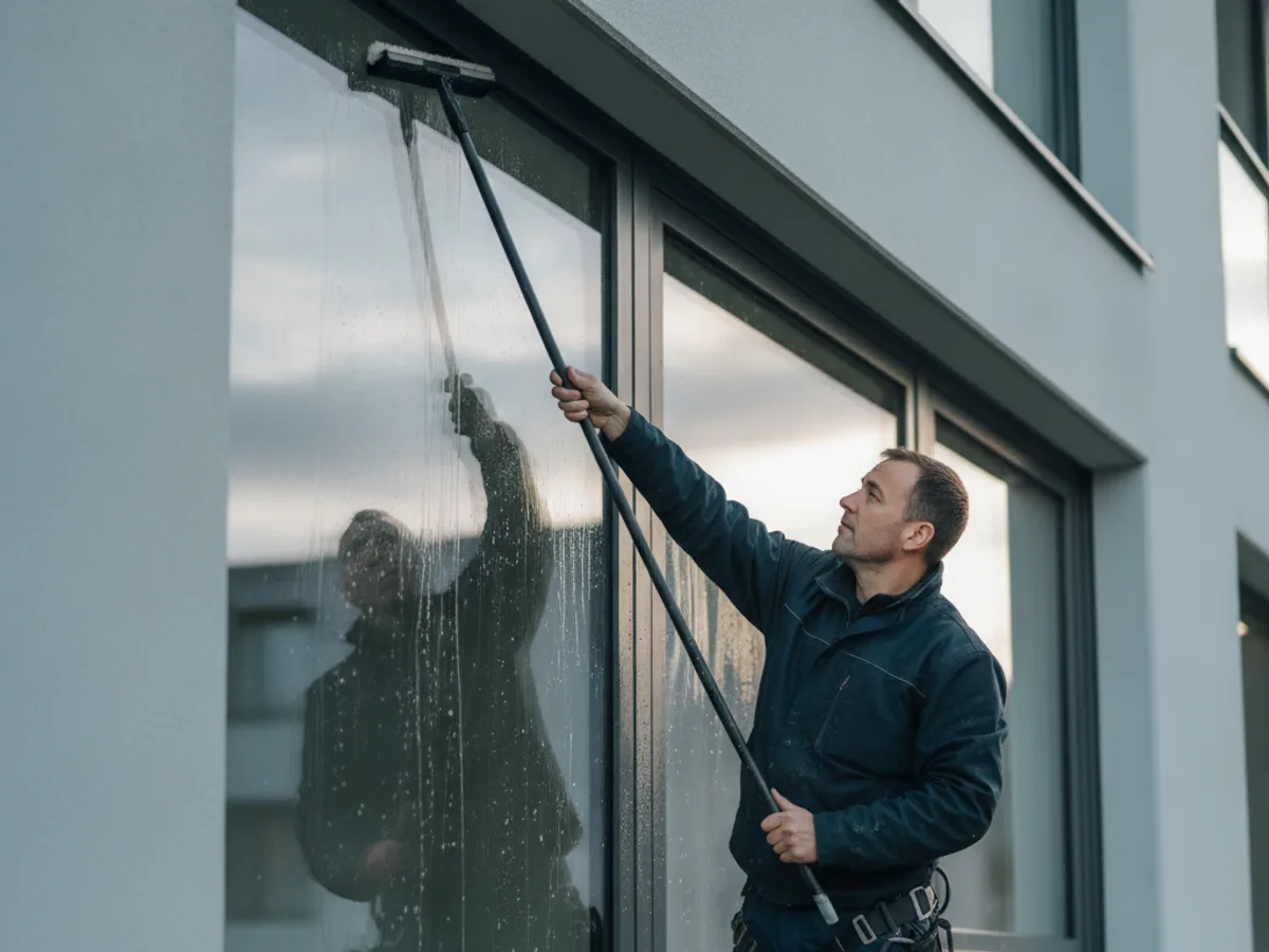 Aussenreinigung grosser Fensterflächen