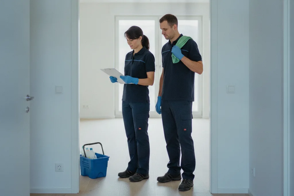 Wohnungsabnahme im Beisein des Zweierteams