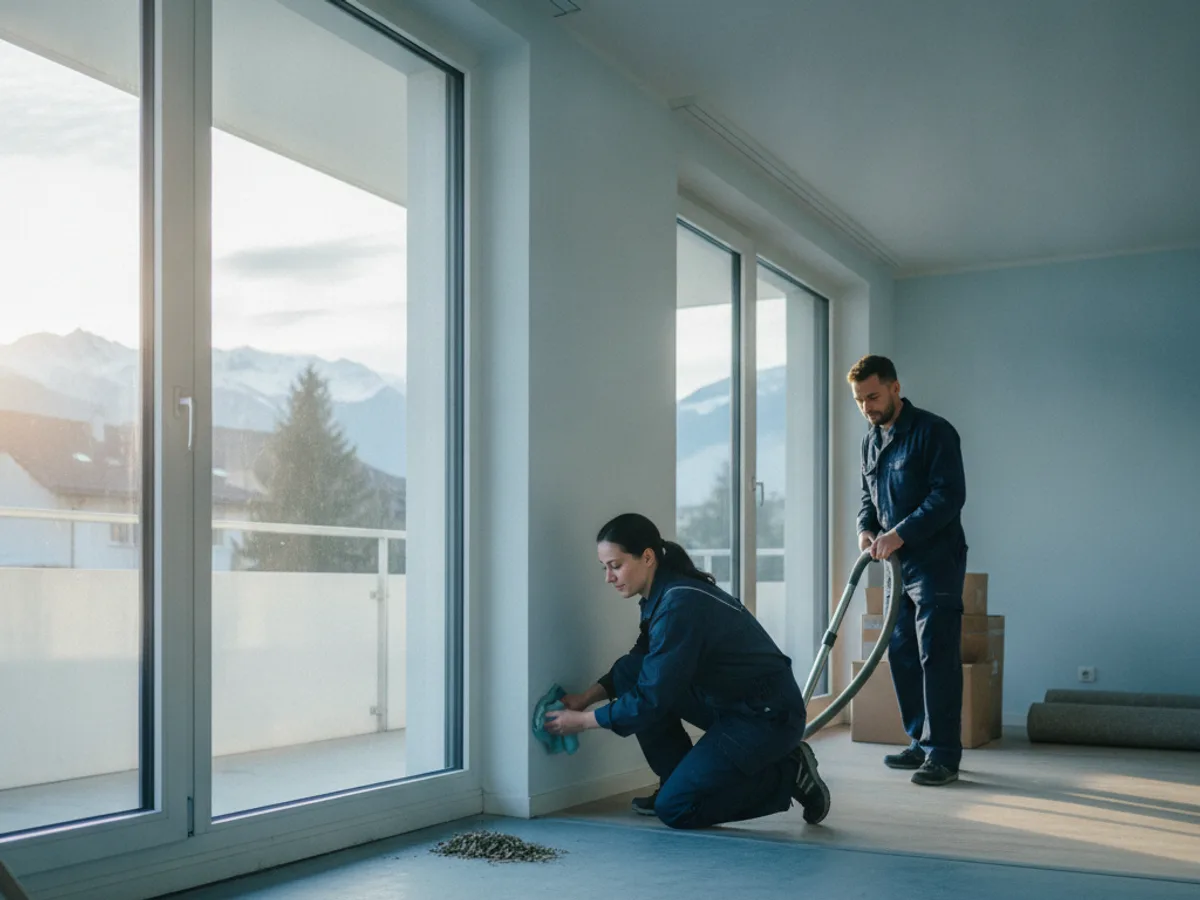 Balkonreinigung vor der Wohnungsübergabe
